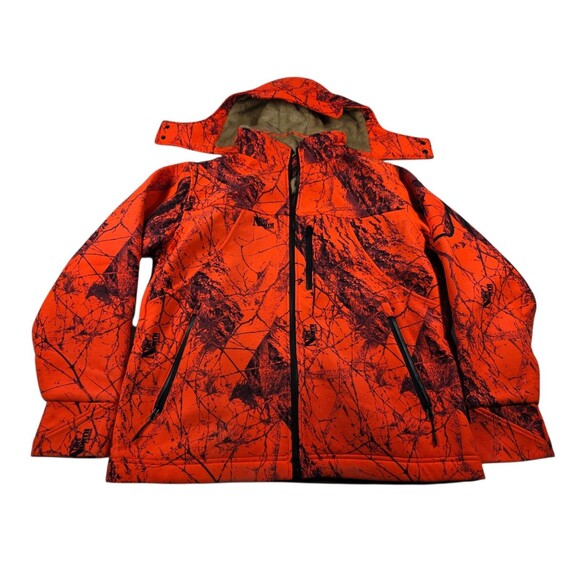 Gamehide Naked North Camo Jacket Men's L Insulated Blaze Orange Deer Hunting